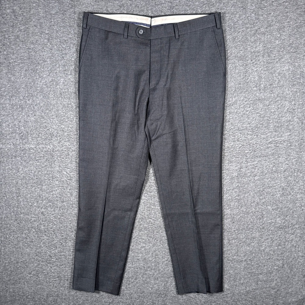 Suitsupply Dress Pants Mens 25 36x28 Grey Brescia Int Vitale Barberis 100% Wool